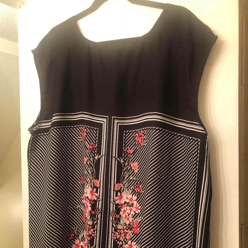 Black shell with flower design